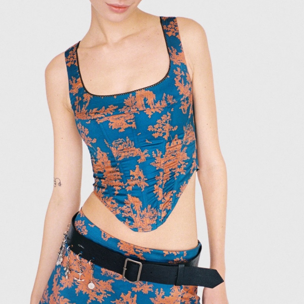 Miaou Campbell corset marmalade toile